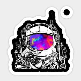Trippy Astronaut Head Sticker